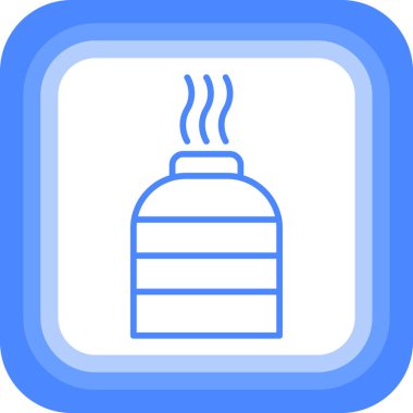 Sırada sıcak kahve çekirdeklerinin vektör çizimi