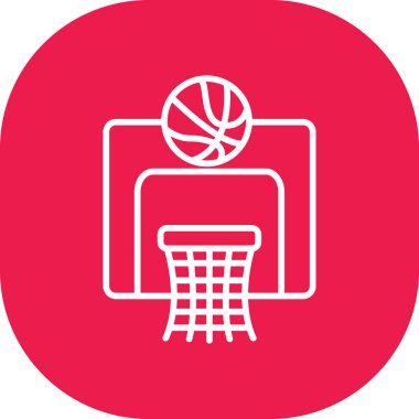 Basketbol ağı simgesi vektörü