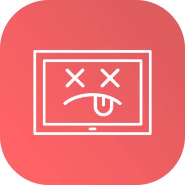 kızgın yüz simgesi, vektör illüstrasyonu