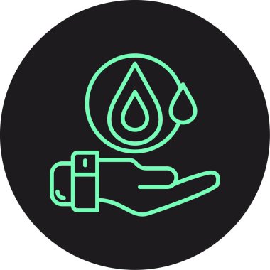 Su damlaları ikon vektör illüstrasyonu