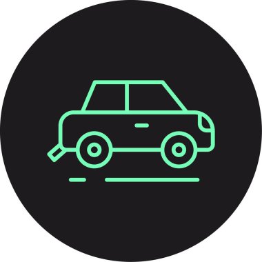 Güzel Araba vektör satırı simgesi