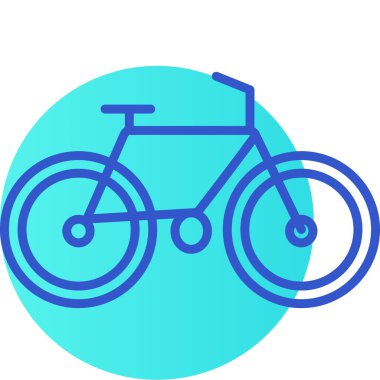 Bisiklet. Web simgesi basit illüstrasyon