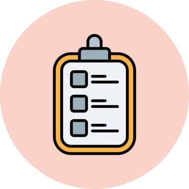 Pano simgesi. Taslak pano vektör renk düz izole