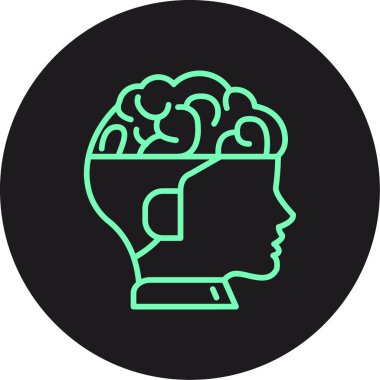 vektör insan başı simgesi