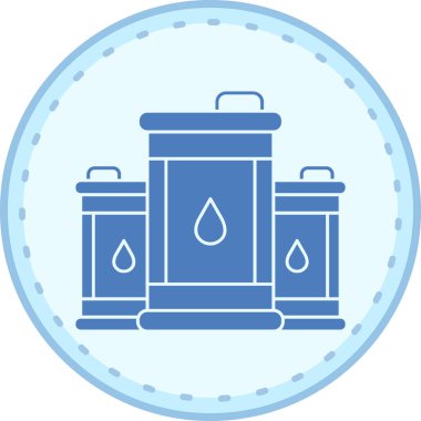 Petrol varil simge vektör çizim