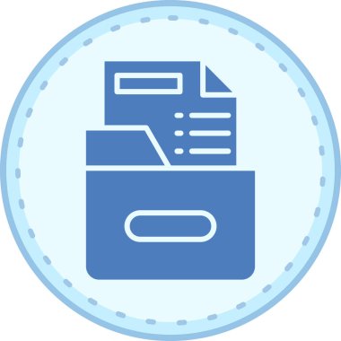 Dosya. Web simgesi basit illüstrasyon