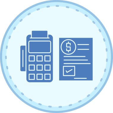 calculator icon, vector illustration simple design