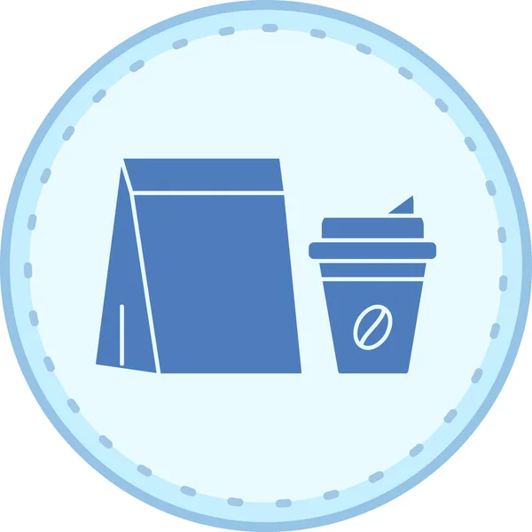 kahve simgesi, vektör illüstrasyonu basit tasarım