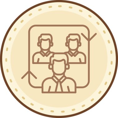 İnsan simgesinin vektör illüstrasyonu