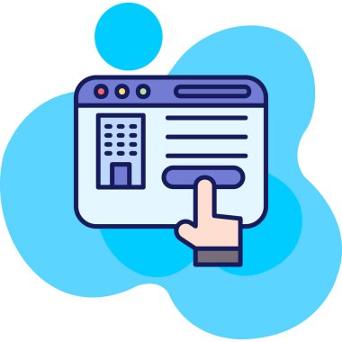 kitap web vektör simgesi