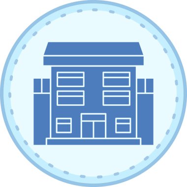 Ev. Web simgesi basit illüstrasyon