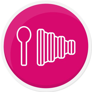 Güzellik ve moda simgelerinin vektör çizimi