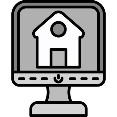 Ev simgesi vektör illüstrasyonu