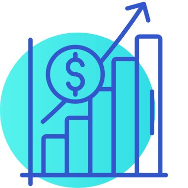 Dolar. Web simgesi basit illüstrasyon