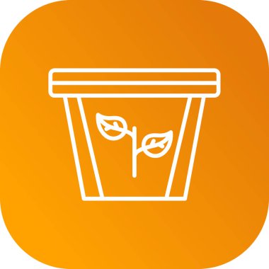 Çöp kutusu simgesi vektör illüstrasyonu