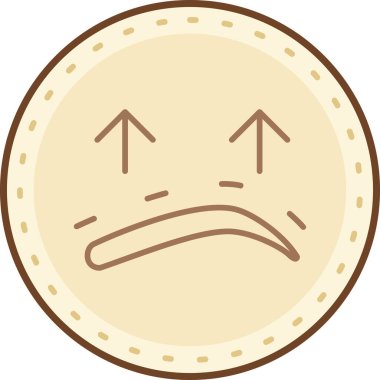 Duygusal yüz ifadesi. Basit resimleme