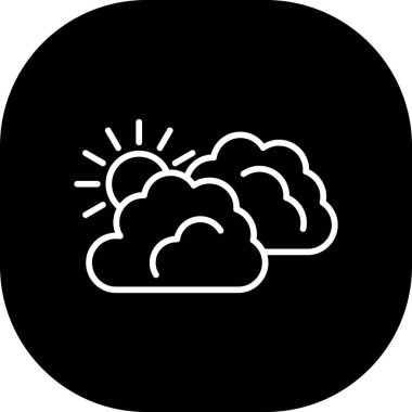 Kişisel ve ticari kullanım için vektör hava durumu simgesi.