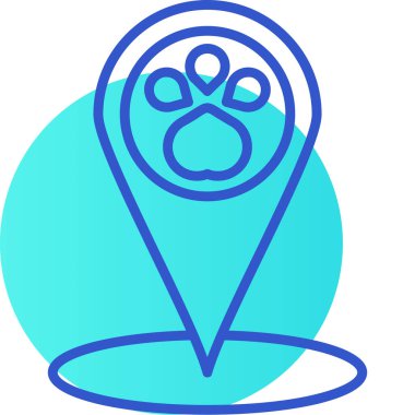 Köpek simgesinin vektör illüstrasyonu