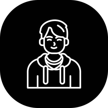 Maskeli bir adamın vektör çizimi