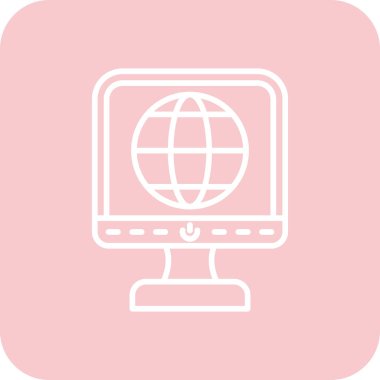 bilgisayar simgesi vektör illüstrasyonu