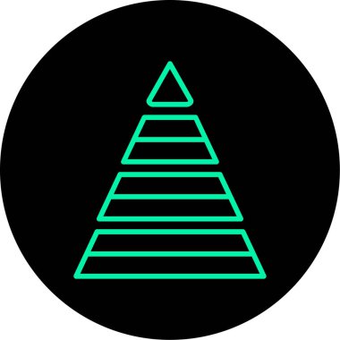 Ağaç simgesinin vektör illüstrasyonu