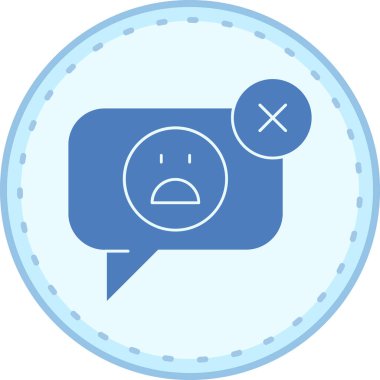 Üzücü mesaj. Basit resimleme