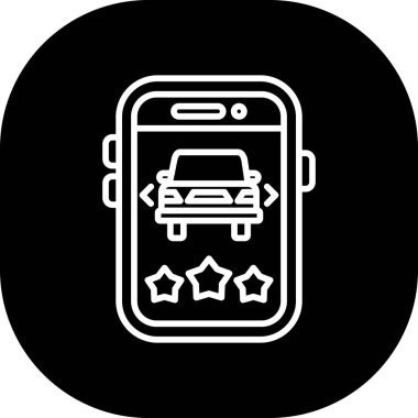 Modern oto tamir simgesinin vektör illüstrasyonu