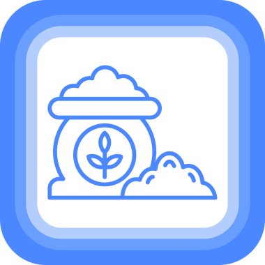 Bir bitki simgesinin vektör illüstrasyonu