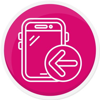 akıllı telefon simgesi vektör illüstrasyonu