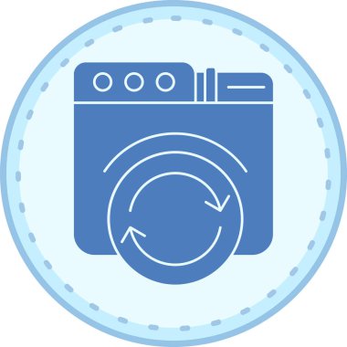 - Makine. Web simgesi basit illüstrasyon