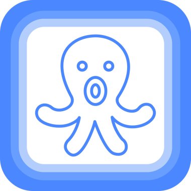 Balık. Web simgesi basit illüstrasyon