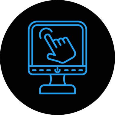 tıklama el vektör illüstrasyonu