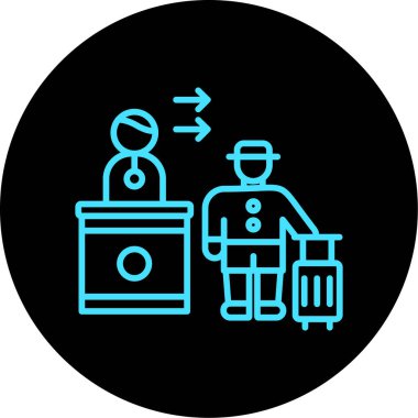 Bir benzin istasyonunun vektör illüstrasyonu