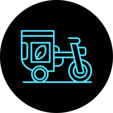 bisiklet ikonu vektör illüstrasyonu