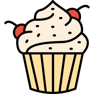 Tatlım. Web simgesi basit illüstrasyon