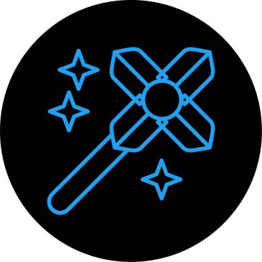 Modern bir simgenin vektör illüstrasyonu