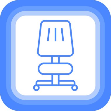 Sandalye. Web simgesi basit illüstrasyon