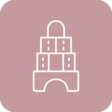 Yapı simgesinin vektör illüstrasyonu