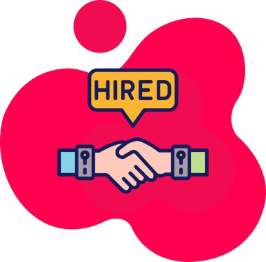 El sıkışma simgesi vektör illüstrasyonu