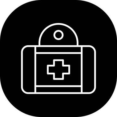 Tıbbi bir simgenin vektör illüstrasyonu