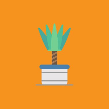 Kaktüs Düz Vektör Simgesi