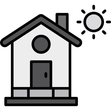 ev simgesi vektör illüstrasyonu