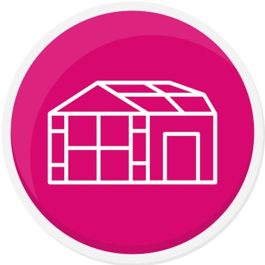 Ev. Web simgesi basit illüstrasyon