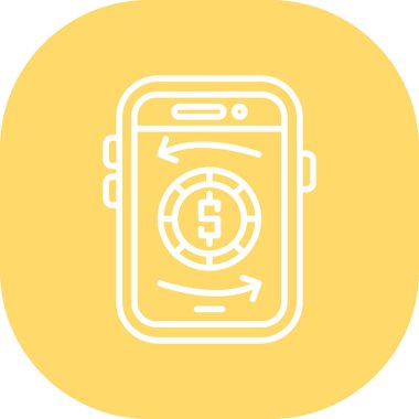 Vektör mobil ağ simgesi