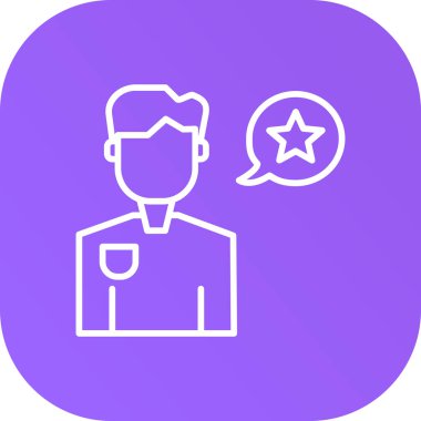 Konuş. Web simgesi basit illüstrasyon