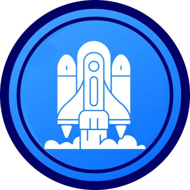 Uzay simgesi vektör illüstrasyonu