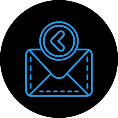 Vektör E- posta simgesi illüstrasyonu