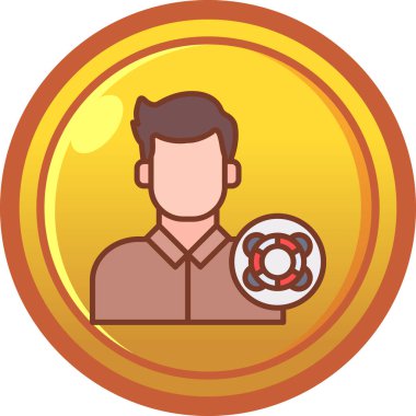 Bir simgenin vektör illüstrasyonu