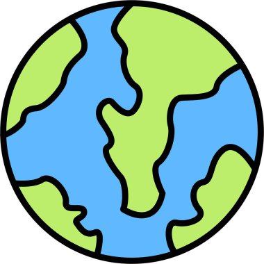 toprak simgesi vektör illüstrasyonu