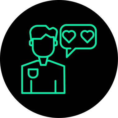 İnsan simgesinin vektör illüstrasyonu